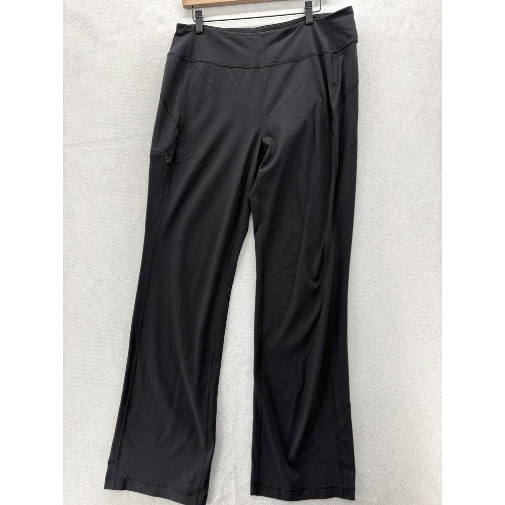 Duluth Trading Co Black Boot-Cut Active Pants